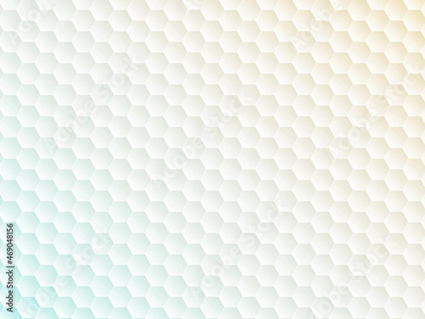 Fototapeta 背景　背景素材　六角形　壁紙　イラスト　幾何学　多角形　柄　模様　抽象的　グラデーション