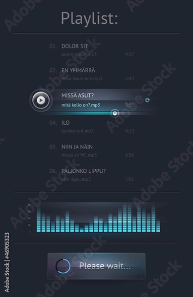 Obraz Elements of User Interface for Web