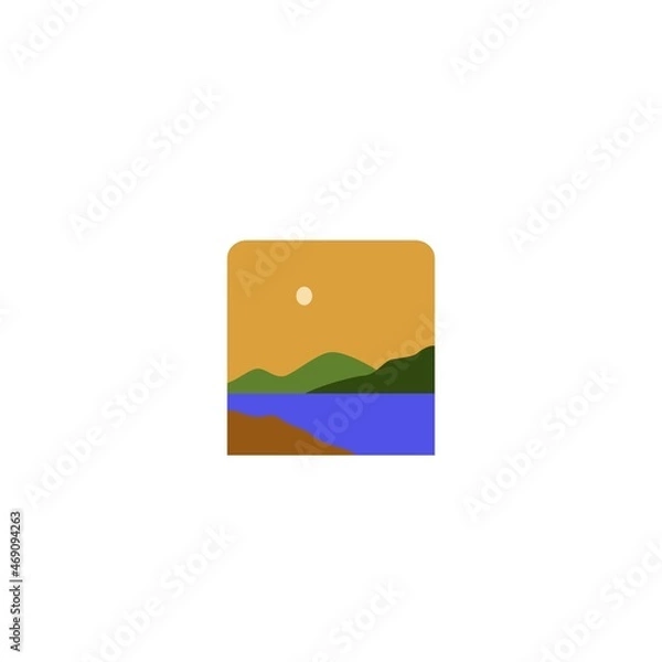 Fototapeta Simple logo design with nature template