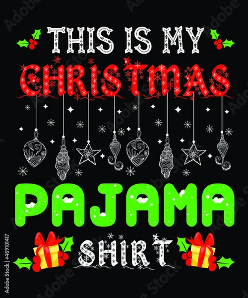 Obraz Christmas typography lettering