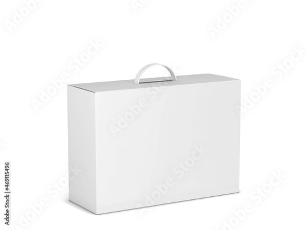 Fototapeta Blank packaging box with handle