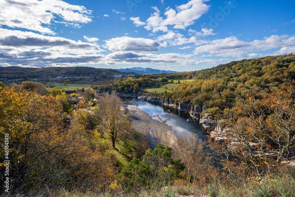 Fototapeta Frankreich bei der Ardèche