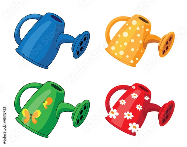 Fototapeta watering can set