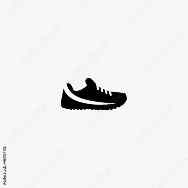 Fototapeta trail running shoe icon. trail running shoe vector icon on white background