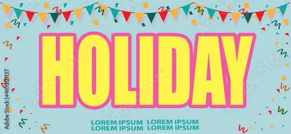 Obraz template holiday design