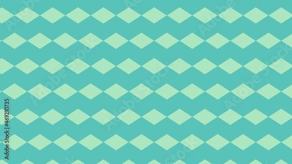 Fototapeta ダイヤモンドパターン　グリーン