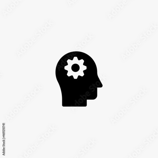 Fototapeta brain icon. brain vector icon on white background