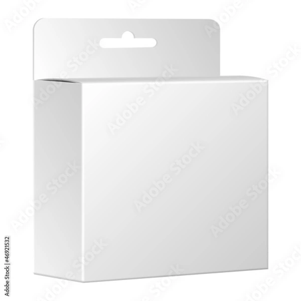 Obraz Product package box. Vector, isolated on white background