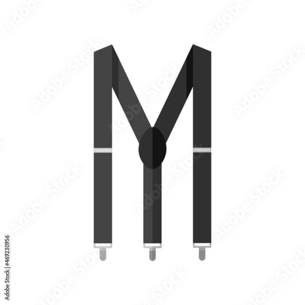 Obraz Vector Flat Design Suspenders. Simple Vector illustration