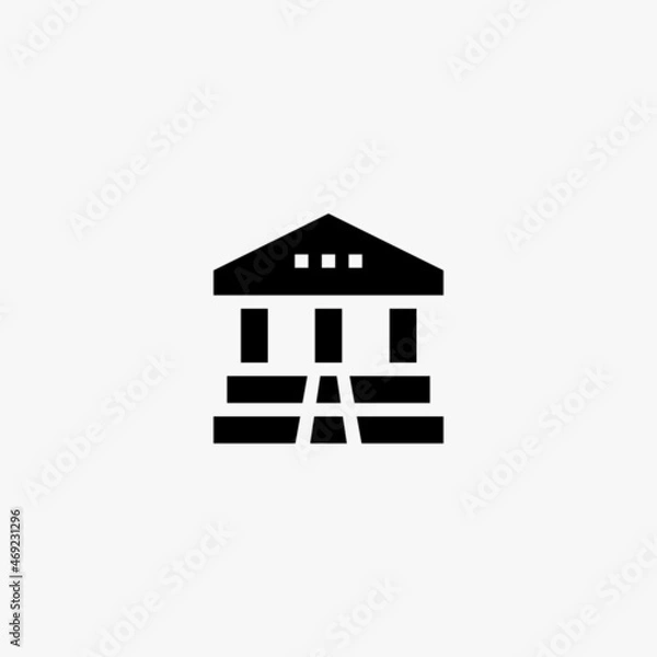 Fototapeta university icon. university vector icon on white background