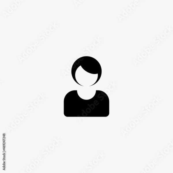 Fototapeta business woman icon. business woman vector icon on white background