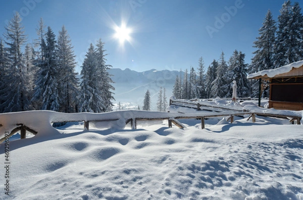 Obraz winter landscape in the mountains