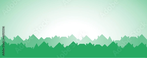 Fototapeta green cottage background - development symbol