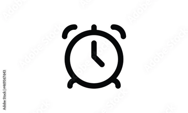 Fototapeta Alarm-clock stopwatch icon vector