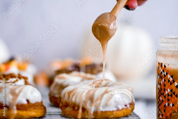 Obraz Baked Pumpkin Spice Doughnuts