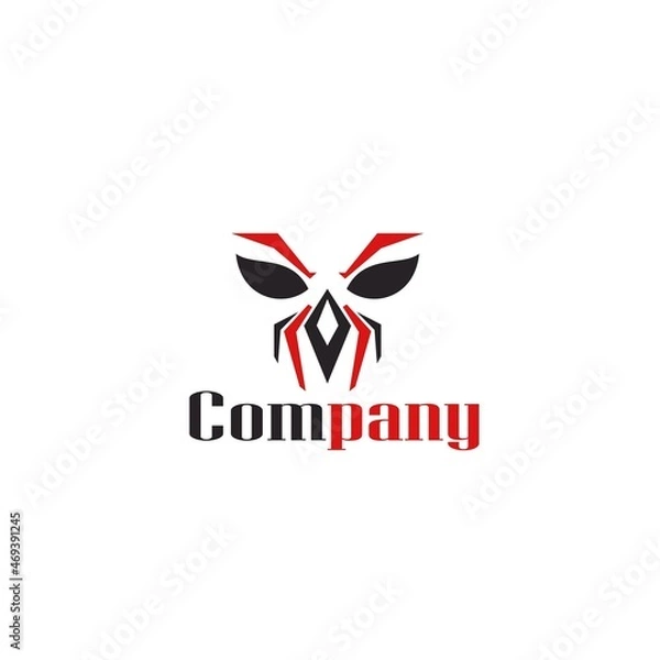 Fototapeta Simple logo design with spider