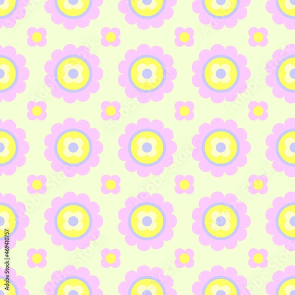 Obraz seamless pattern with cute flowers