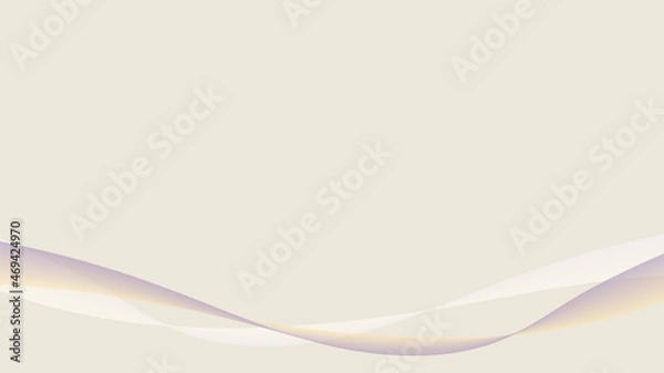 Fototapeta シンプルなウェーブのアブストラクト背景素材　ベクターイラスト　コピースペースあり