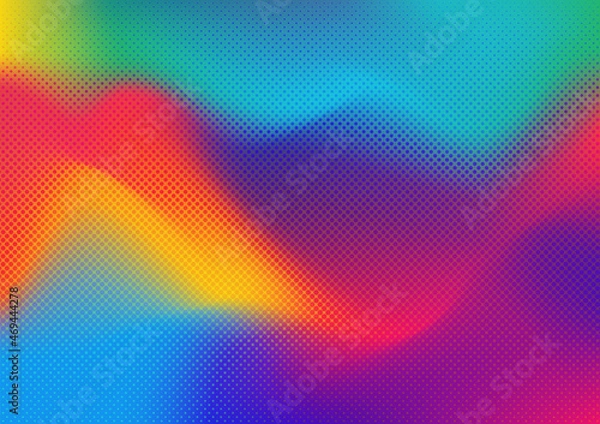 Fototapeta Background colorful halftone gradient vector