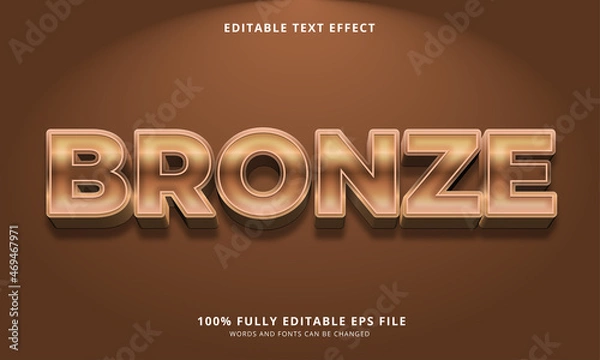 Obraz Bronze text style - Editable text effect