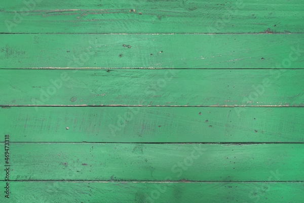 Obraz The texture of the old board surface is green.