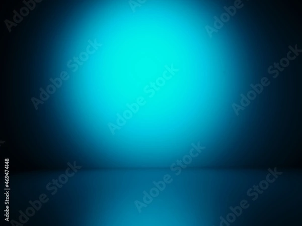 Fototapeta Blue glow in the dark - abstract background