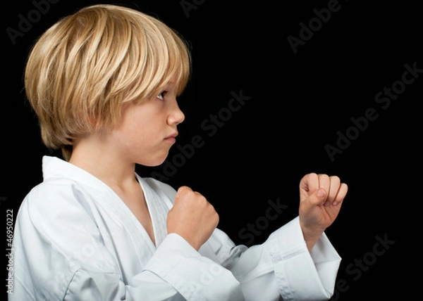 Fototapeta Karate kid punching