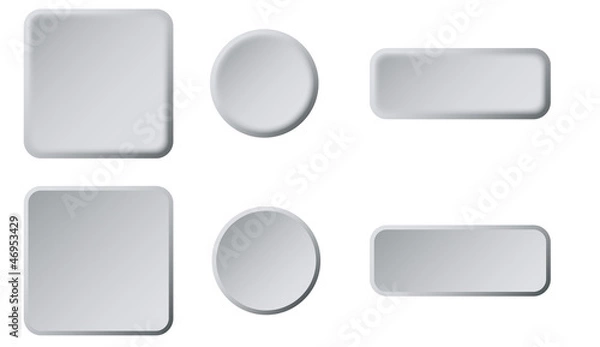 Obraz web buttons for website or app. Vector eps10