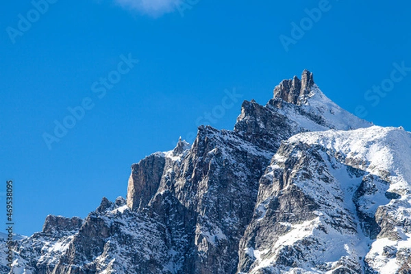 Obraz alpine peak with snow and ice