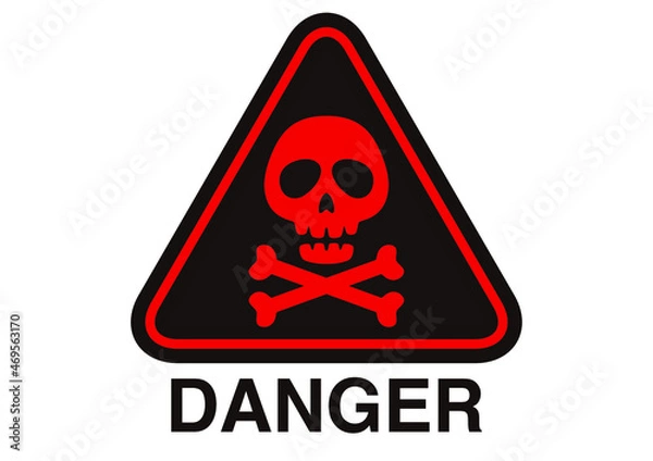 Fototapeta 骸骨の標識のイラスト素材