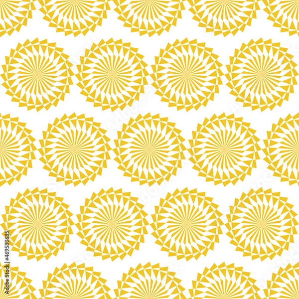 Obraz Seamless circle pattern with golden color