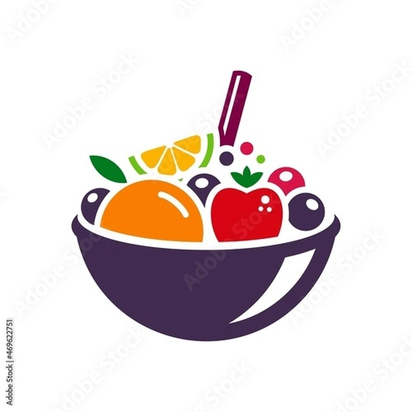 Obraz illustration of a fruit bowl