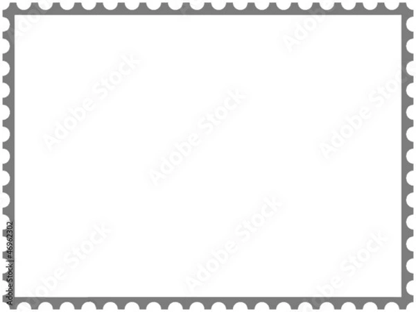 Obraz Blank Postage Stamp Framed