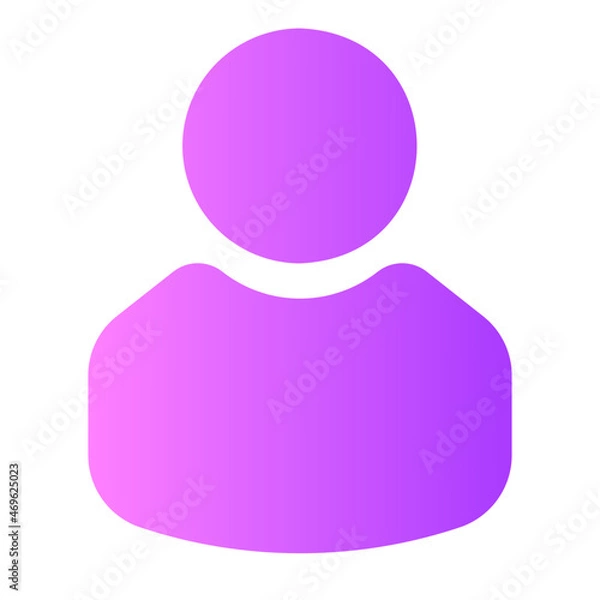 Obraz person gradient icon