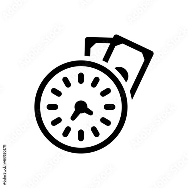 Fototapeta Time Icon - Vector Illustration .