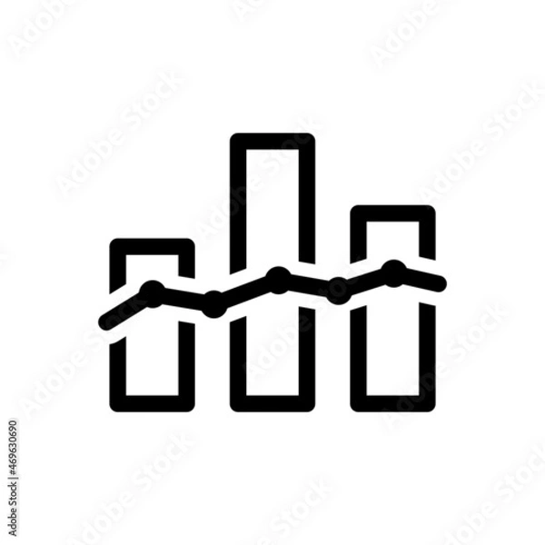 Fototapeta Statistics Icon - Vector Illustration .