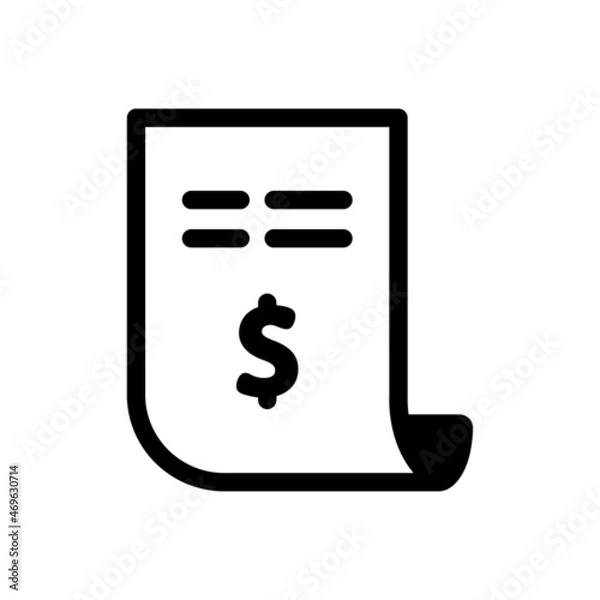 Obraz Bill icon - Vector Illustration .