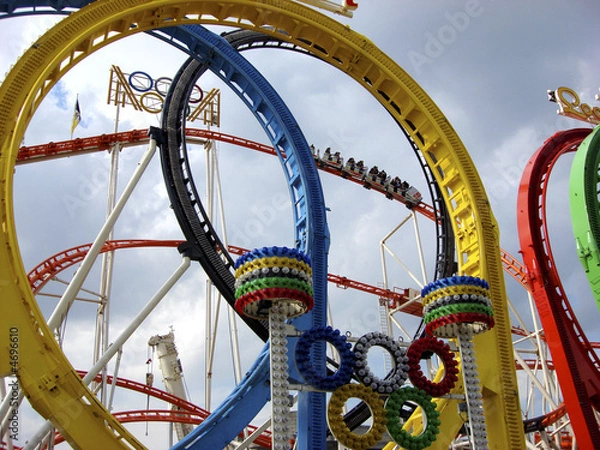 Fototapeta Achterbahn