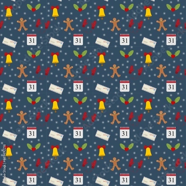 Obraz Christmas pattern for packaging design.