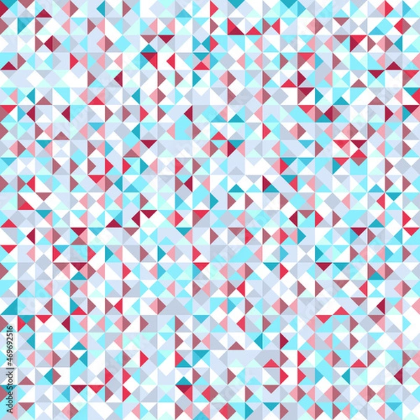 Fototapeta Seamless triangle pattern. Abstract geometric wallpaper of the surface. Cute background. Pastel colors. Print for polygraphy, posters, t-shirts and textiles. Beautiful texture. Doodle for design
