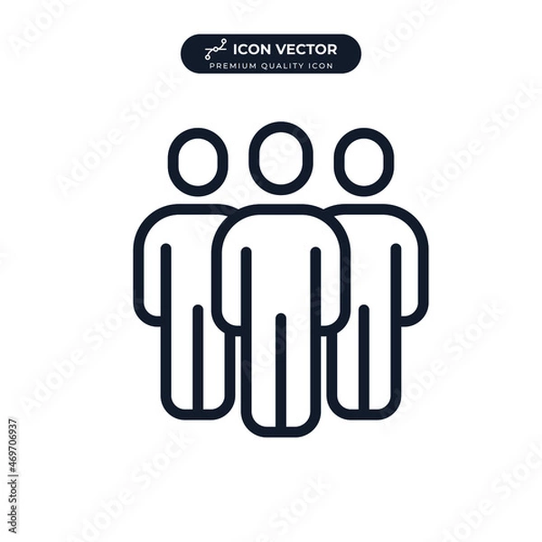 Fototapeta team icon symbol template for graphic and web design collection logo vector illustration