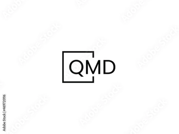Obraz QMD letter initial logo design vector illustration