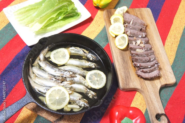 Obraz シシャモのアヒージョ