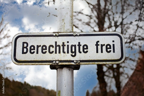 Fototapeta Berechtigte frei