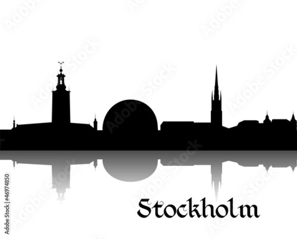 Obraz Silhouette of Stockholm