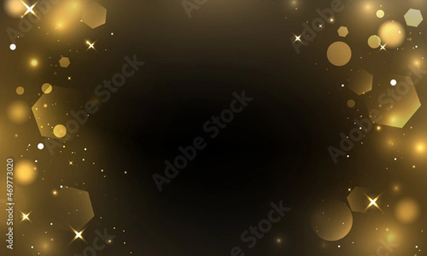 Obraz ゴールドのキラキラ背景