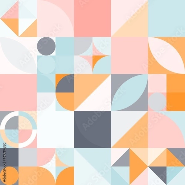 Obraz Modern mosaic geometric colorful artistic background wallpaper design pattern