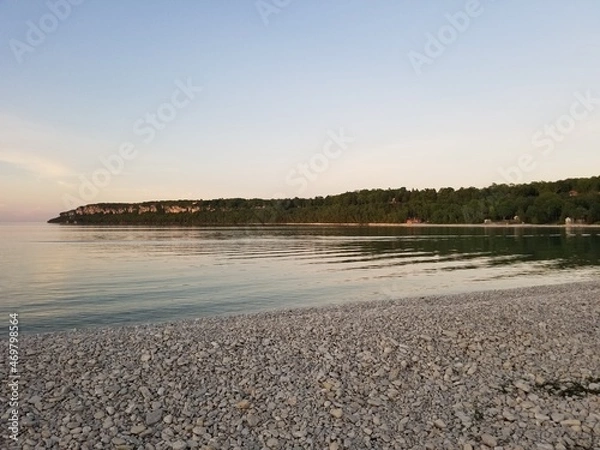 Fototapeta beach at sunset