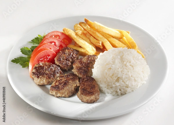 Obraz Grillowane kulki mięsne