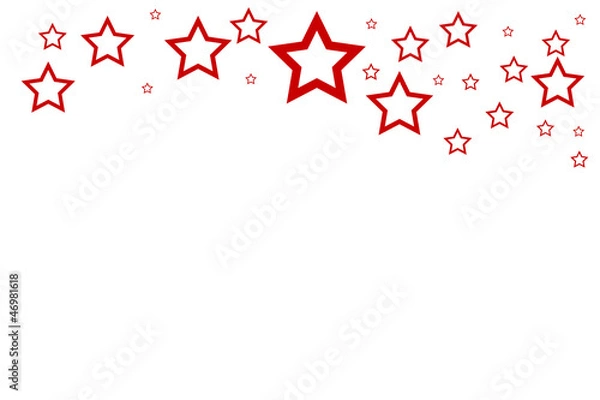 Obraz Sterne rot oben